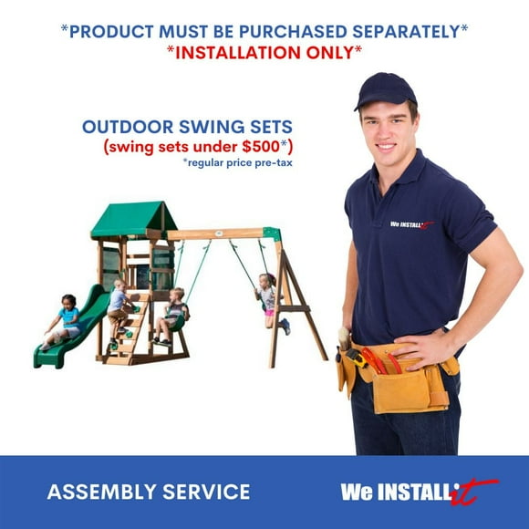 Home Installation Service for Outdoor Swing Sets under $500 regular price by We Install It Services