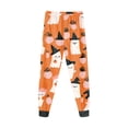 thumbnail image 6 of Nwiuh Pajamas Set 2 Piece Long Sleeve Top with Pants Soft Pjs Set Cute Sleepwear(Orange,7-8 Years), 6 of 9