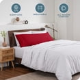thumbnail image 3 of Bare Home Body Pillowcase - Envelope Closure - Ultra Soft - Double Brushed - Red, 3 of 7