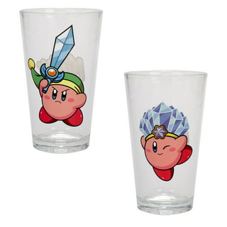 Custom Kirby Dream land Glass Cup Cute Gift Set