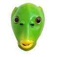 thumbnail image 2 of Máscara de cabeza de pez verde para adultos Unisex, tocados, juguetes de disfraz de Alien divertidos esmaltados Likrtyny 4ff8fm0ck2fr9hy8, 2 of 9