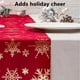 thumbnail image 4 of RKSTN christmas deals Snowflakes Christmas Table Runner Cloth Hot Velvet Polyester Table Flag Year Printed Christmas Holiday Gathering Table Flag, 4 of 6