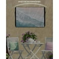 thumbnail image 3 of Beach Coastal Outdoor TV Cover 48-50 Inch Weatherproof, Blue Nautical Summer Ocean Seaside Outdoor TV Covers, Waterproof TV Covers for Outside TV, 3 of 7