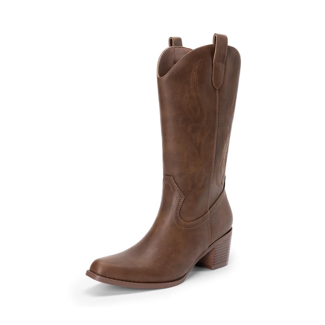 Botas DREAM PAIRS DWUMMB2502 Punta Cuadrada Marrón Talle 7
