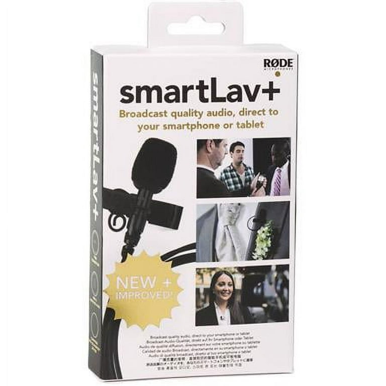  Rode SmartLav+ Lavalier Microphone for Smartphones,Black :  Musical Instruments