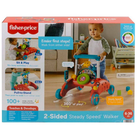 Fisher-Price 2-Sided Steady Speed Walker Toy New With Box