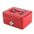 thumbnail image 4 of Metal Cash Box with Money Tray Lock Box, Mini Money Saving Organizer for Household Cash Management, Portable Money Storage Safe for Car, 4 of 5