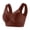 Coffee, variant on Large Size Lace Vest Underwear Without Steel Ring, Thin Design, Side Cinched Accessory Breast, Adjustable Bra, Seamless Wireless Push Up Bra for Women, U-shaped Back, Thin and Comfortable, Daily Bra