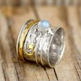 thumbnail image 3 of QQTDFG Retro Women 925 Silver Rings Round Cut Turquoise Wedding Jewelry Gifts Size 6-13-#14-10, 3 of 3