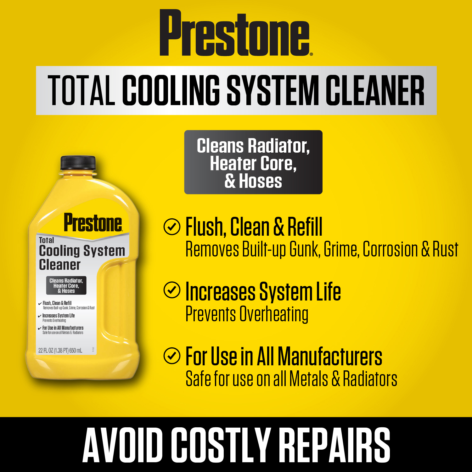 Prestone Total Cooling System Cleaner - 22 oz. - image 2 of 4