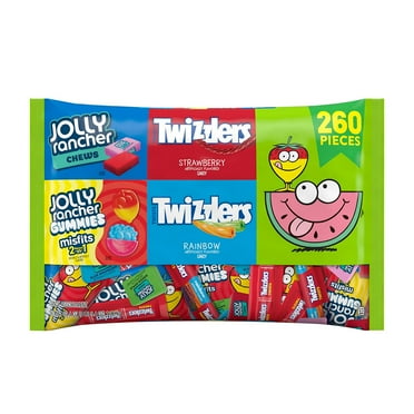 Sweets Assortment Bulk Variety (Twizzlers Rainbow and Strawberry, Jolly Rancher Gummies Misfits and