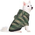thumbnail image 2 of Fotbe Jungle Green Camo USA Flag Sudadera con Estampado para Perros Pequeños – Suéter con Capucha para Mascotas, Tela Suave de Forro Polar con Bolsillo-Medium, 2 of 7