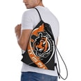 thumbnail image 3 of Bolsa clásica con cordón de los Bengals, plegable, para deportes, fitness, unisex, para viajes y deportes de playa, tamaño mediano, 3 of 8