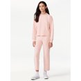 thumbnail image 2 of Free Assembly Girls Long Sleeve Cropped Mock Neck Sweatshirt, Sizes 4-18, 2 of 5