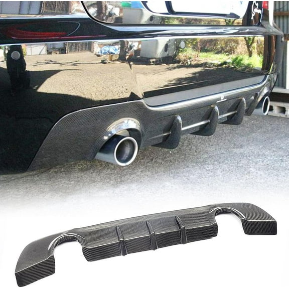 Carbon Fiber Rear Bumper Diffuser Fits for BMW 3 Series E92 E93 M Sport 2Door 2007-2012 CF 320i 323i 325i 330i 335i M-Tech Auto Lower Bumper Lip Spoiler Body Kit