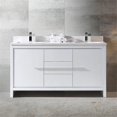 thumbnail image 3 of Fresca Fcb8119-U Allier 60" Free Standing Vanity Set - White, 3 of 3