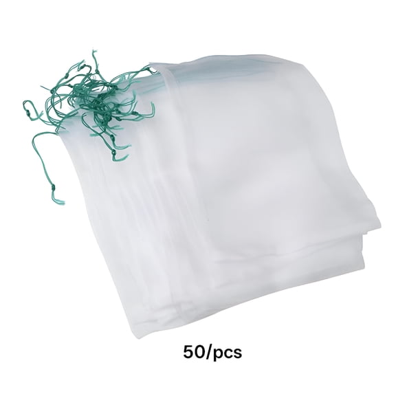 ACDANC 2026 New 50Pcs Nylon Drawstring Mesh Bags Fruit Protective Bags Household Netting Bags for Fruits,Vegetables,Shopping,Storage