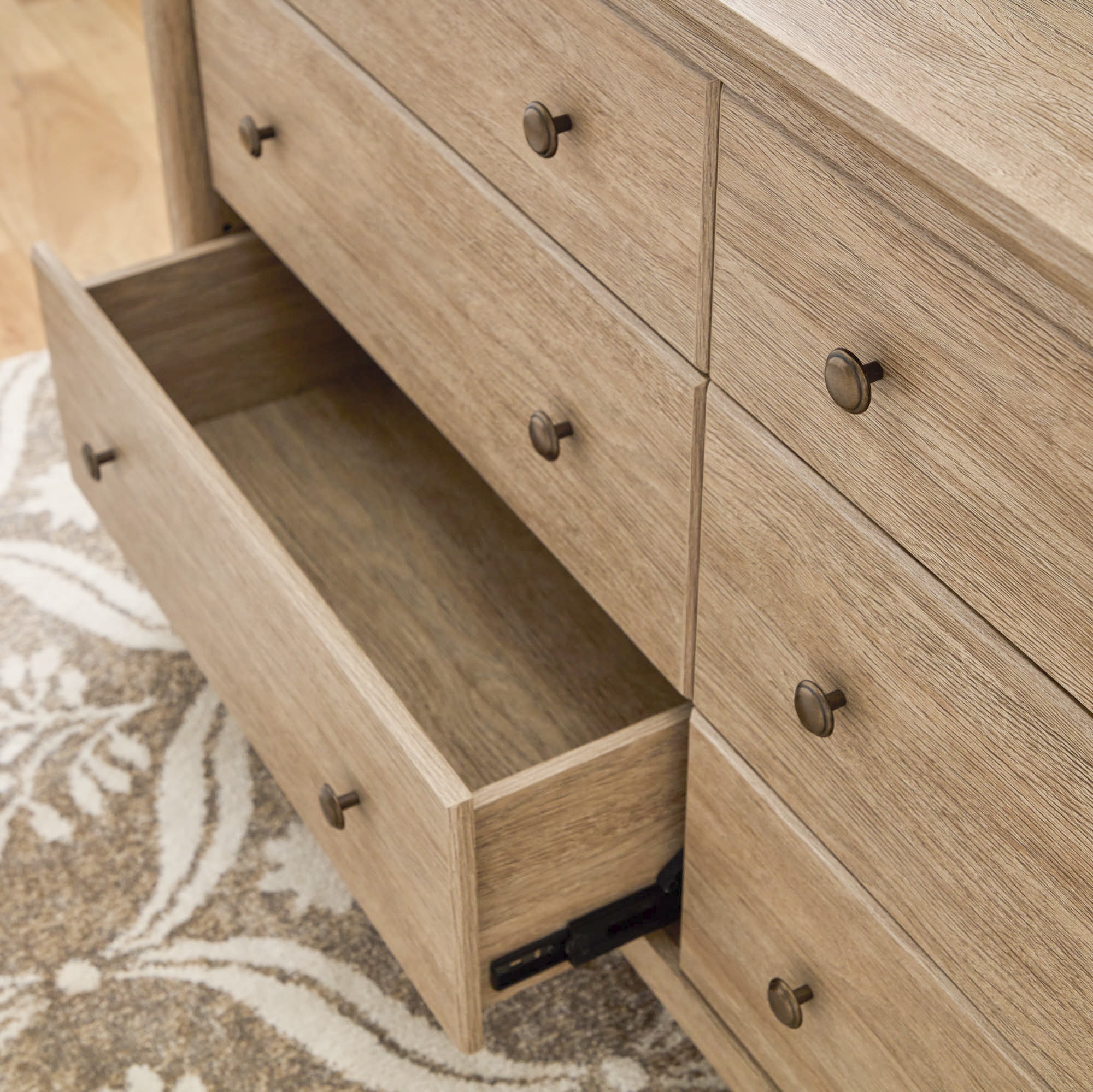 My Texas House Monroe 6-Drawer Dresser - Brushed Oak