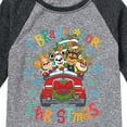 thumbnail image 3 of Paw Patrol - I Brake For Christmas - Toddler And Youth Raglan Graphic T-Shirt, 3 of 5
