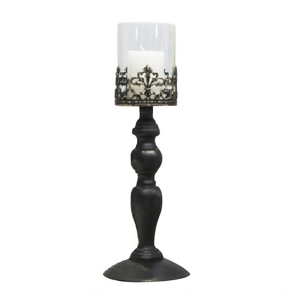 1 x Metal Candlesticks-Black Gold