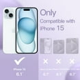 thumbnail image 2 of JETech Silicone Case for iPhone 15 6.1-Inch, Silky-Soft Touch Full-Body Protective Phone Case, Shockproof Cover (Light Purple), 2 of 6