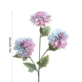 thumbnail image 3 of MMJ Artificial Flowers 3 Heads Large Dahlia Silk Bloom Faux Peony Stem for Home Dining Table Wedding Hotel Decor 25.19in, 3 of 6
