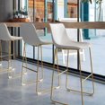thumbnail image 1 of Heavenly Collection Counter PU Stool with Gold Legs SET OF 6, 1 of 1