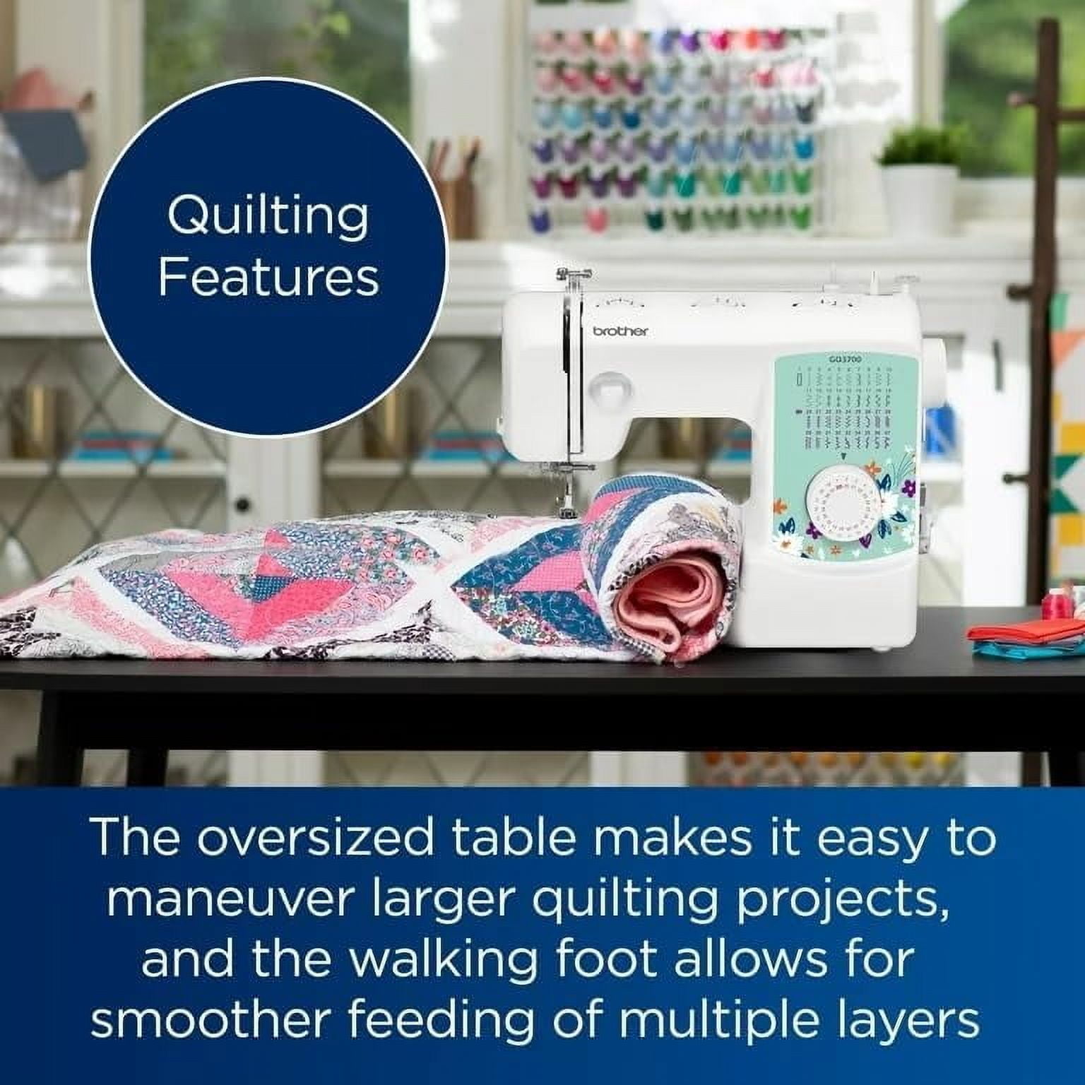 Brother GQ3700 Sewing and Quilting Machine, and SASC706 6-Piece Pacesetter Sewing Thread
