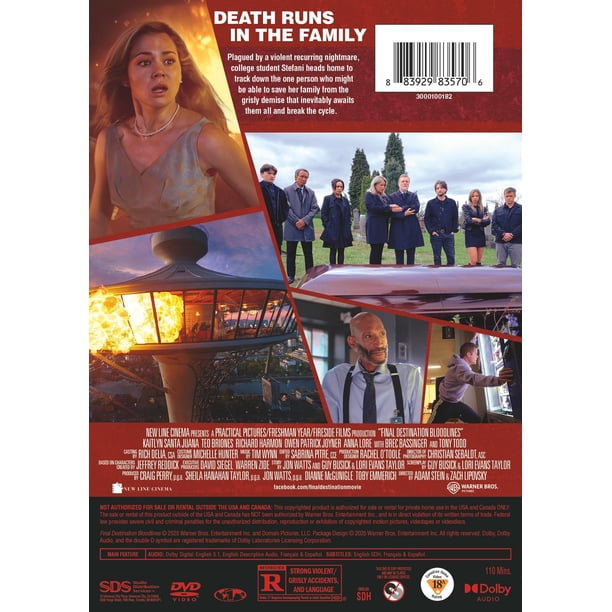 Final Destination: Bloodlines (DVD), Horror, New Line Cinema