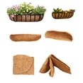 thumbnail image 3 of Billuyoard Cesta colgante de flores elegante, ajustable y reemplazable, para el jardín del hogar, con tapete de palma de coco, paquete de 2 Jardín y Patio Núcleo de coco pesebre 61*19*18cm, 3 of 6