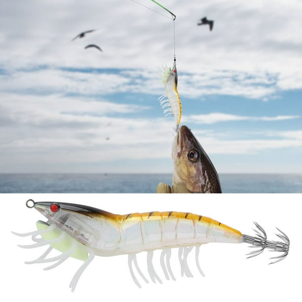 Shrimp Bait, Rough 2 Layer Hooks Lifelike Fishing Tackle Lure