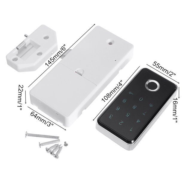 Electronic Cabinet Lock Kit Set, Digital Touch Keypad Lock