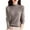 Light Ashy, variant on Women's Mock Turtleneck Sweater, Long Sleeve Embossed Design Pullover, Chunky Knit Winter Top, Solid Color Casual Jumper, Batwing Sleeve Sweater, Everyday Winter Wear Beige L