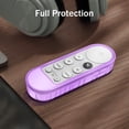 thumbnail image 4 of Fintie Protective Case for Chromecast with Google TV HD 2022/ 4K 2020 Voice Remote, Lightweight Anti-slip Shockproof Silicone Cover for 2020 Chromecast Voice Remote Controller, Purple Glow in The Dark, 4 of 8