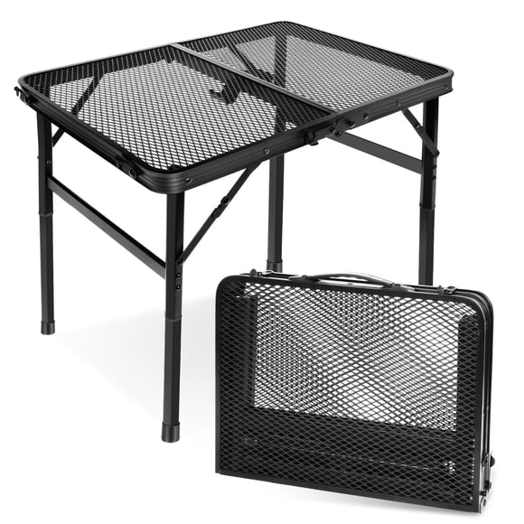 Mesa plegable portátil pequeña E EASTSTORM 60 x 40 cm, negra