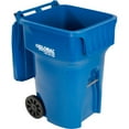 thumbnail image 2 of Global Industrial Mobile Heavy Duty Trash Container, 95 Gallon, Blue, 2 of 6