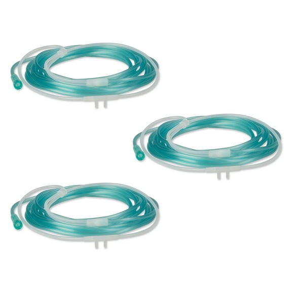Oxyllow Super-Soft Nasal Cannula | Gentle on Nose, Cheeks and Ears | 3-Count | 16 FT | Adult-Size | Lightweight, Over-The-Ear Design