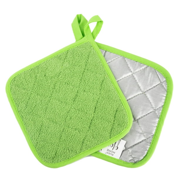 Cotton Pot Holders, Kitchen Basic Potholder Heat Resistant, Terry Pot