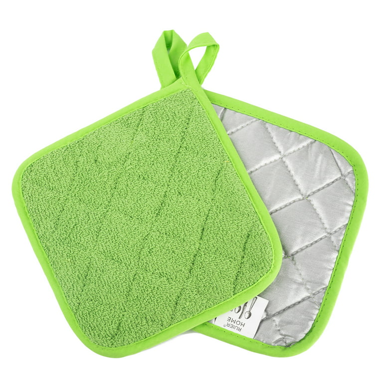 Zulay Kitchen Pot Holder - Quilted Terry Cloth Potholders 7x7 Inch (Cherry  Red), 1 - Fry's Food Stores