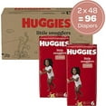 Baby Diapers Size 6, 96 Ct, Huggies Little Snugglers