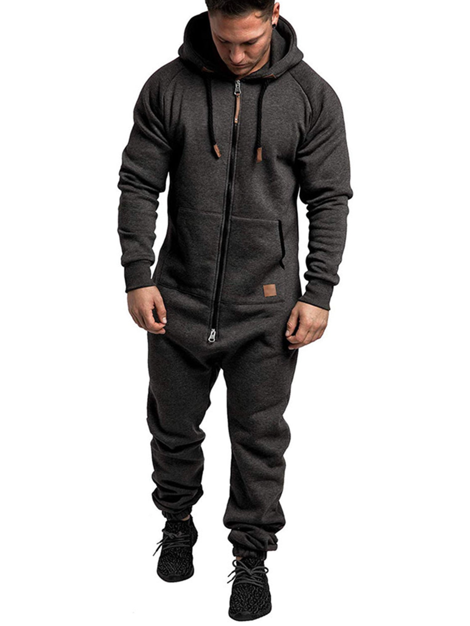 Sport Suit for Men Jogger Festive Romper Casual Clothing Shorts Tracksuit Onesie Hooded Jumpsuit Pajama Outfit Set Dungarees Zip Shorts