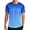 Gradient Deep Blue, variant on Men's and Big Men's Athletic Core T-Shirt Quick Dry Moisture Wicking Short Sleeve Shirt Workout Running T-Shirt Grid Gradient Blue Green,Sizes S-3XL