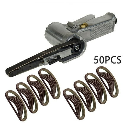 

BCLONG 10 x 330mm Air Belt Sander Polishing Machine + 50pcs Belts 60/80/100/120 Grit