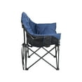 thumbnail image 3 of Faulkner Camping Chair 49575H Big Dog; Bucket Chair; 300 Pound Weight Capacity; Foldable; Blue/Black; 3/4 Inch Steel Tubing With Polyester Padding/Polyester Fabric; Without Headrest; With Carry Bag, 3 of 9