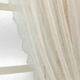thumbnail image 4 of Innerwin Curtains Rod Pocket Drapes Treatments Solid Window Curtain Panel Luxury Light Filtering Linen Textured Home Decor White W:55"x H:89"/ 140cm*225cm, 4 of 8