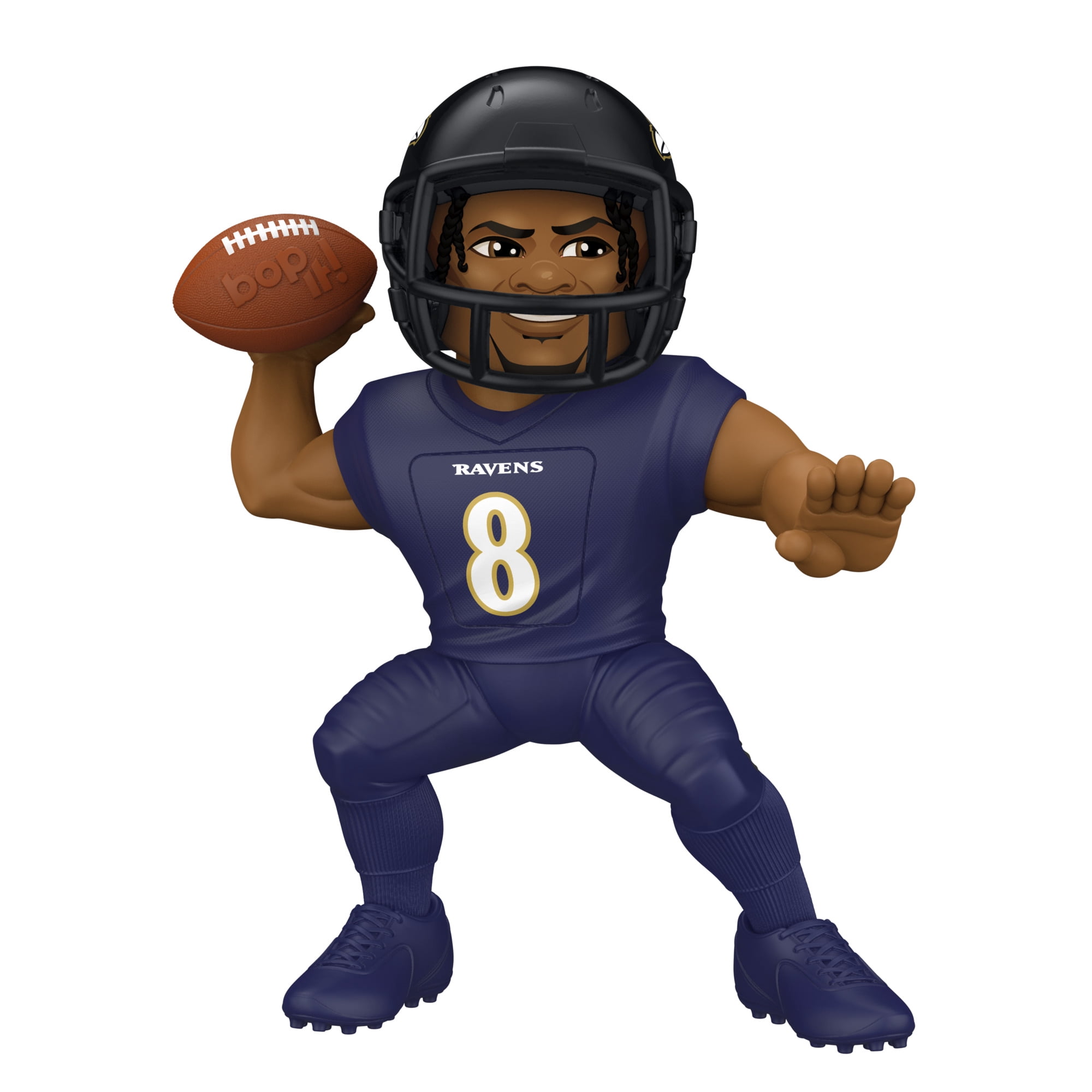 Bop It! Lamar Jackson Edition Game, Officially Licensed NFL Games for Kids and Teens, 8+