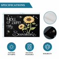 thumbnail image 6 of You Are My Sunshine Placemats Set of 6, Yellow Sunflowers Cute Bees Heart Black Placemats for Dining Table, Place Mats for Kitchen Tabletop, Waterproof Wipeable Dining Table Mats Set, 6 of 9