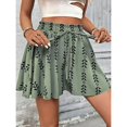 thumbnail image 6 of Shorts for Women Ditsy Floral Elastic Waist Ruffle Boho Casual Skort Shorts, 6 of 6