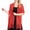 Red, variant on Walbest Elegant Bride Shawl Ultralight Solid Color Tassels Decor Evening Shawl for Women