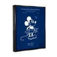 thumbnail image 3 of Stupell Industries Cartoon Mouse Character Blueprint Graphic Art Jet Black Floating Framed Canvas Print Wall Art, Design by Karl Hronek, 3 of 6